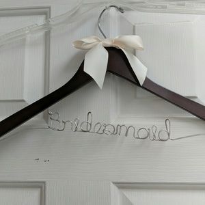 Wooden bridesmaid hanger
